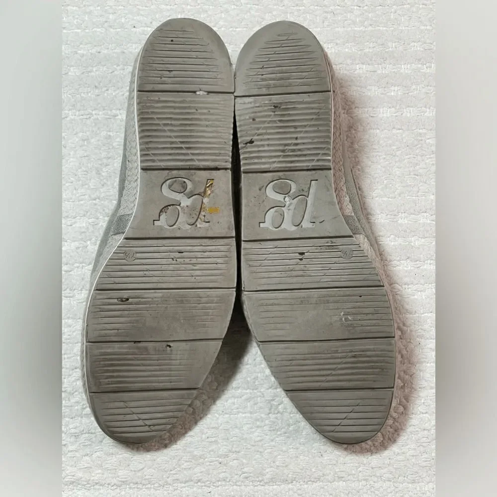 Paul Green Joaquin Espadrille in silver and gold metallic size 7.5 UK/10 US